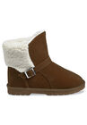 Faux Suede With Berber Back Ankle Boot, , alternate image number null