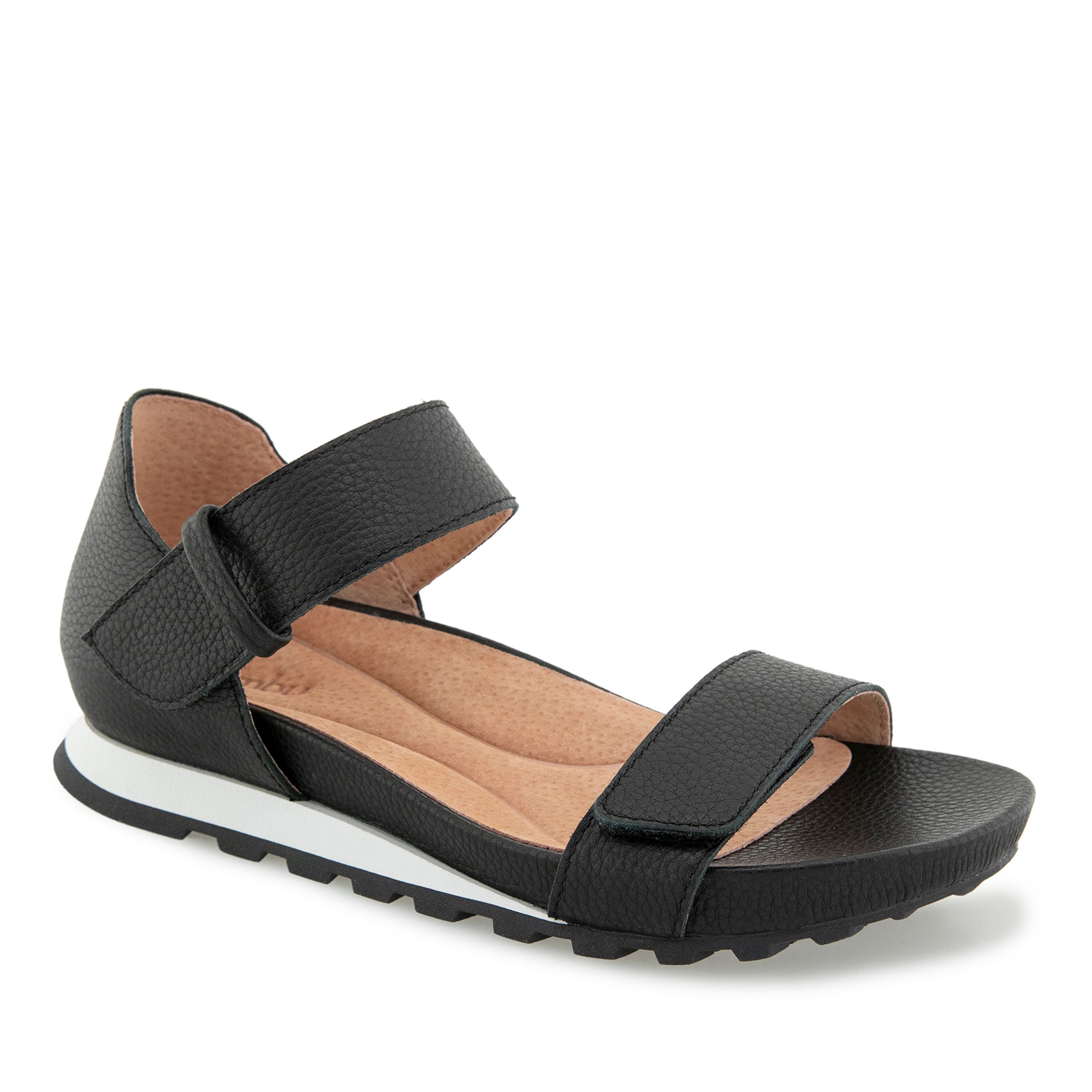 Linda Casual Wedge Sandal, BLACK, hi-res image number 0