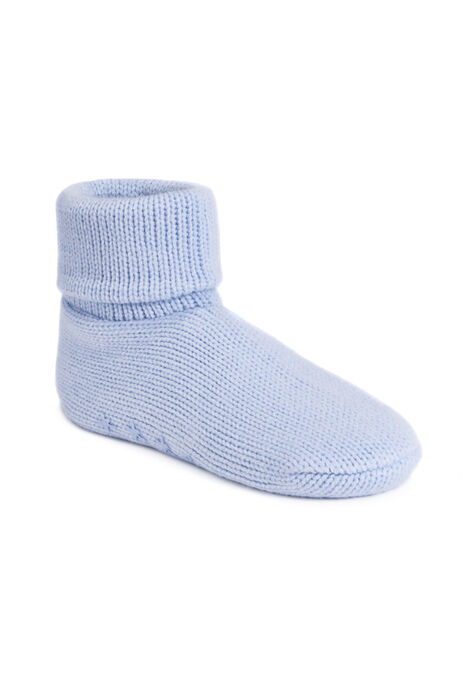 Cuffed Slipper Socks, GLACIER, hi-res image number null