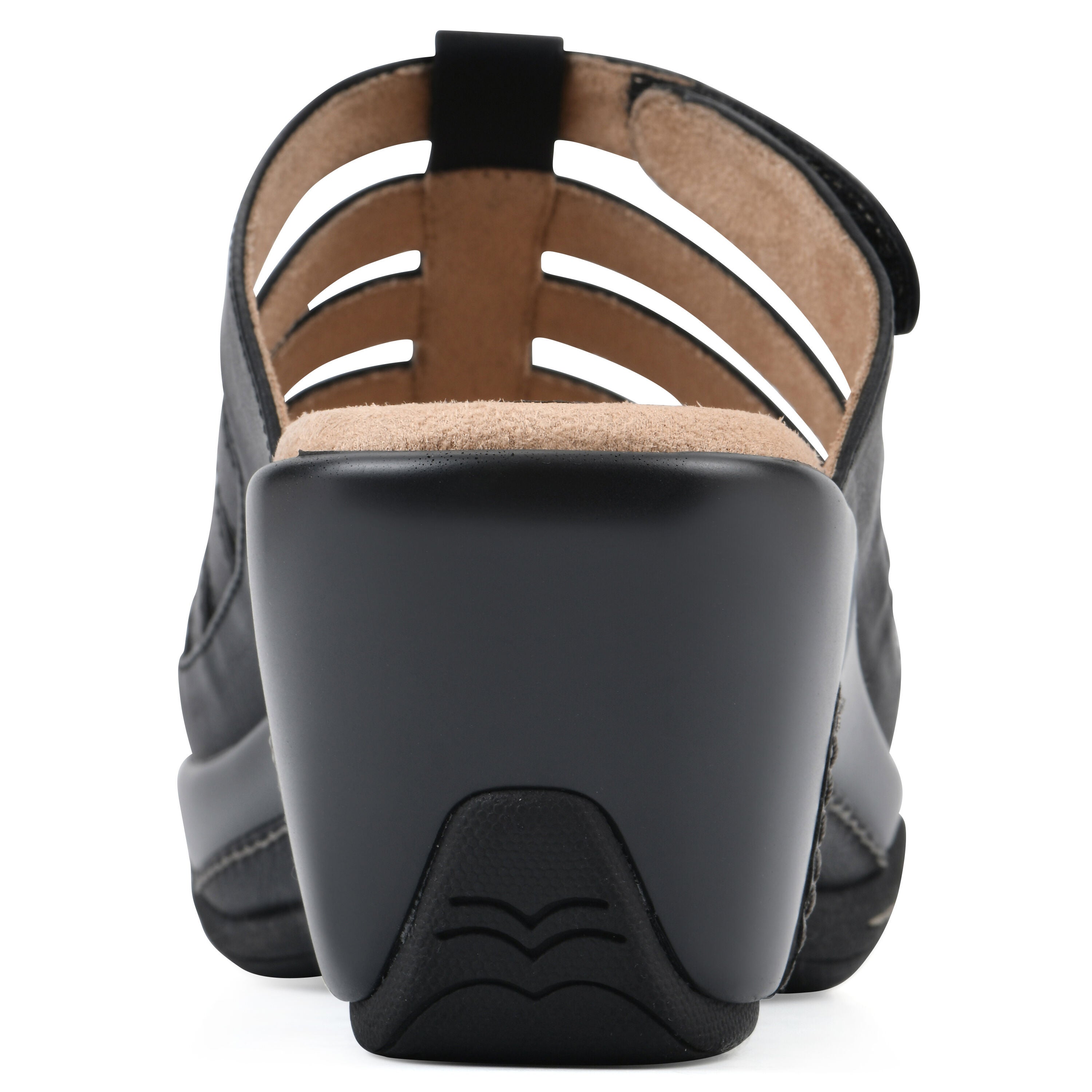 Valencia Slip-On Clog Sandal, BLACK SMOOTH, on-hover image number 1