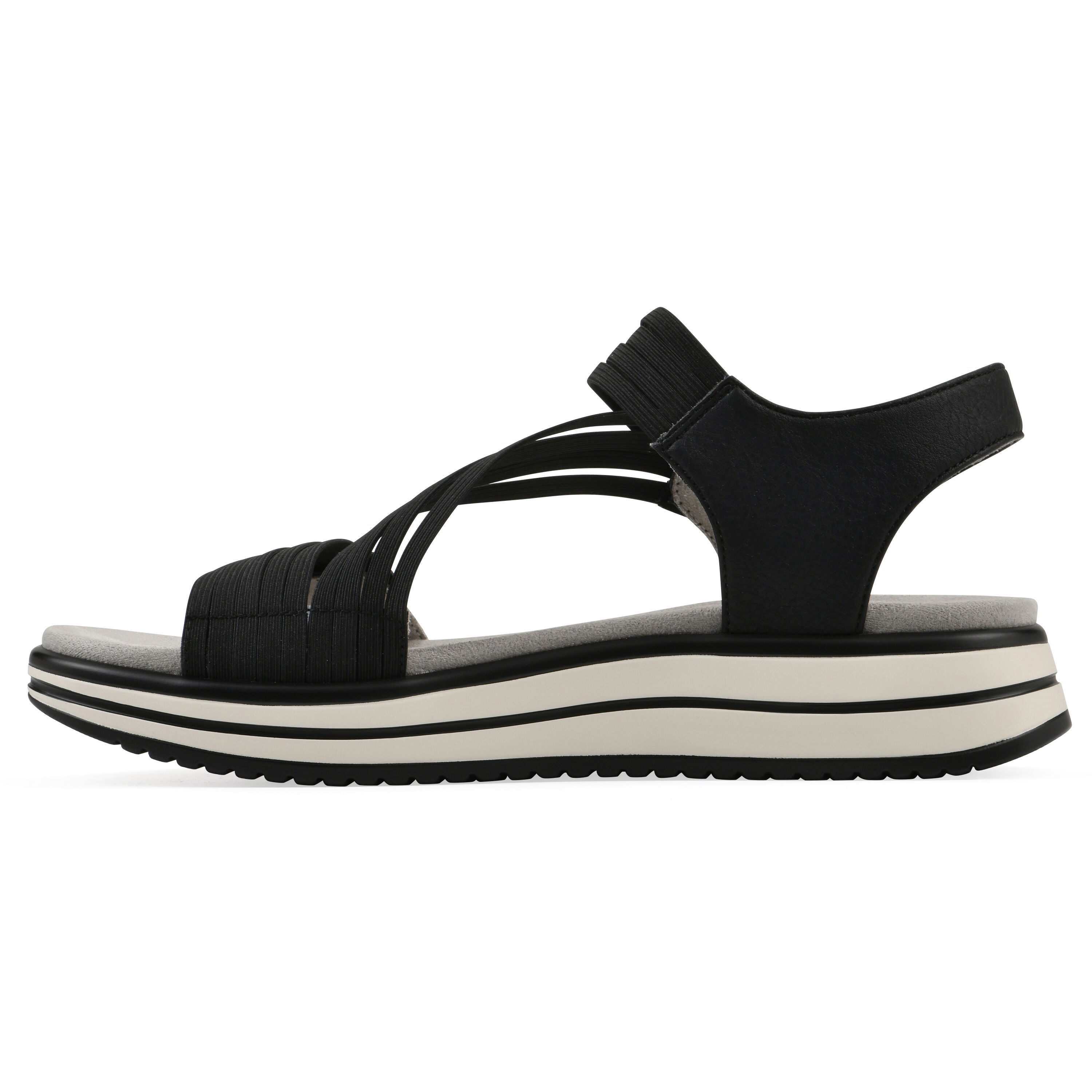 Hapford Athleisure Sandal, BLACK NUBUCK, alternate image number 3