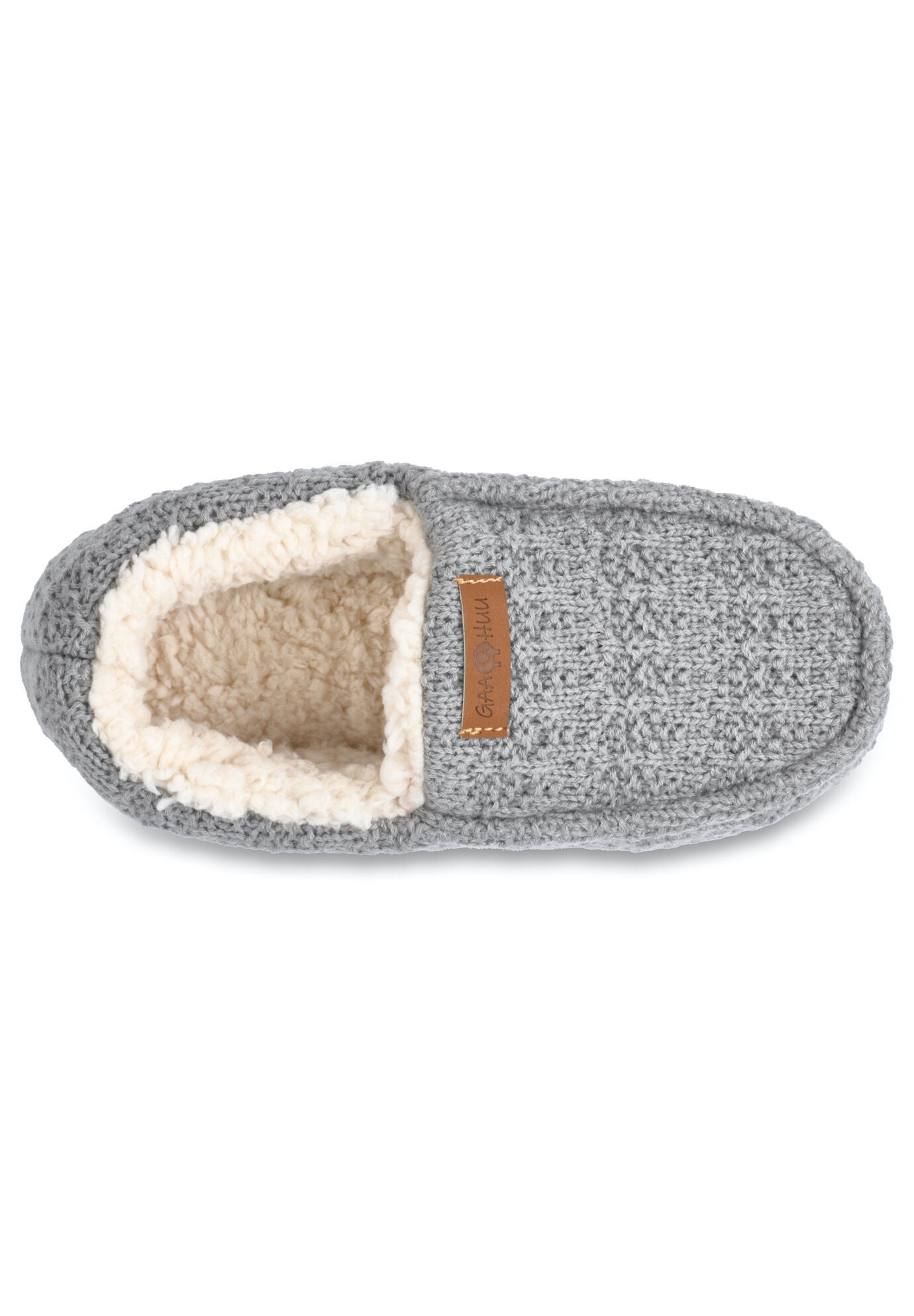 Textured Knit Mocassin Slipper Slippers, , alternate image number 3