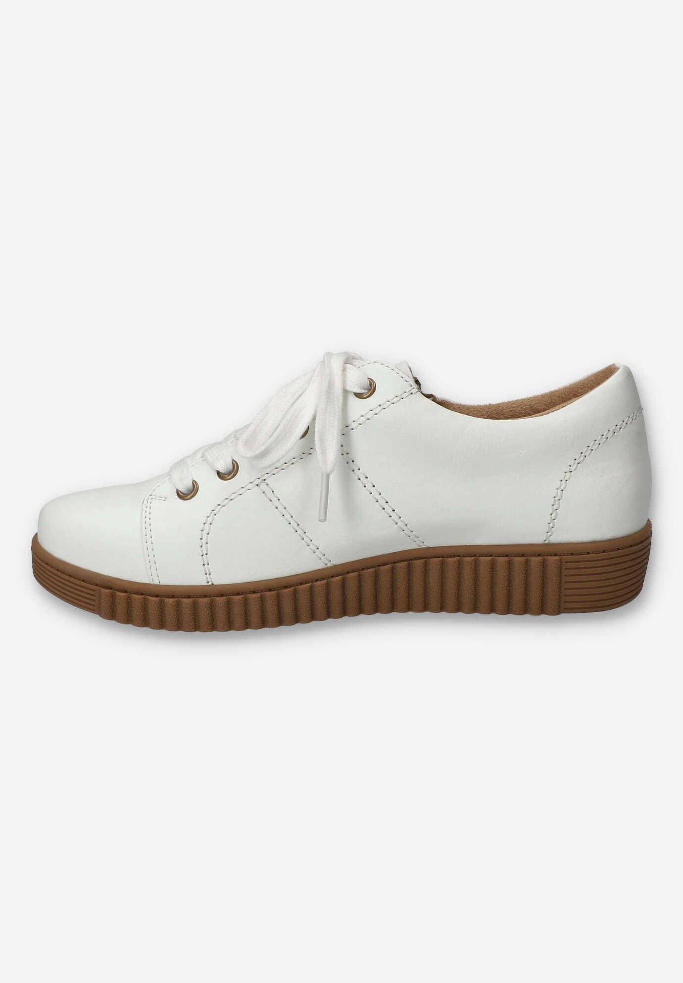 Novie Platform Sneaker, WHITE, alternate image number 4