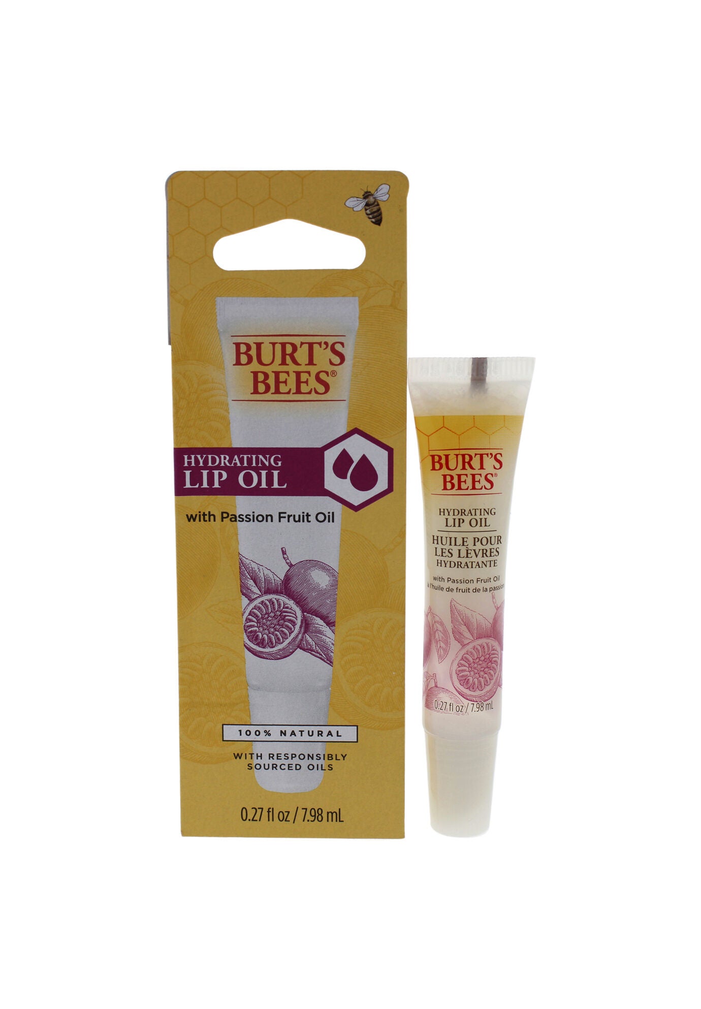 Hydrating Lip Oil With Passion Fruit Oil -0.27 Oz Lip Oil, O, hi-res image number 0