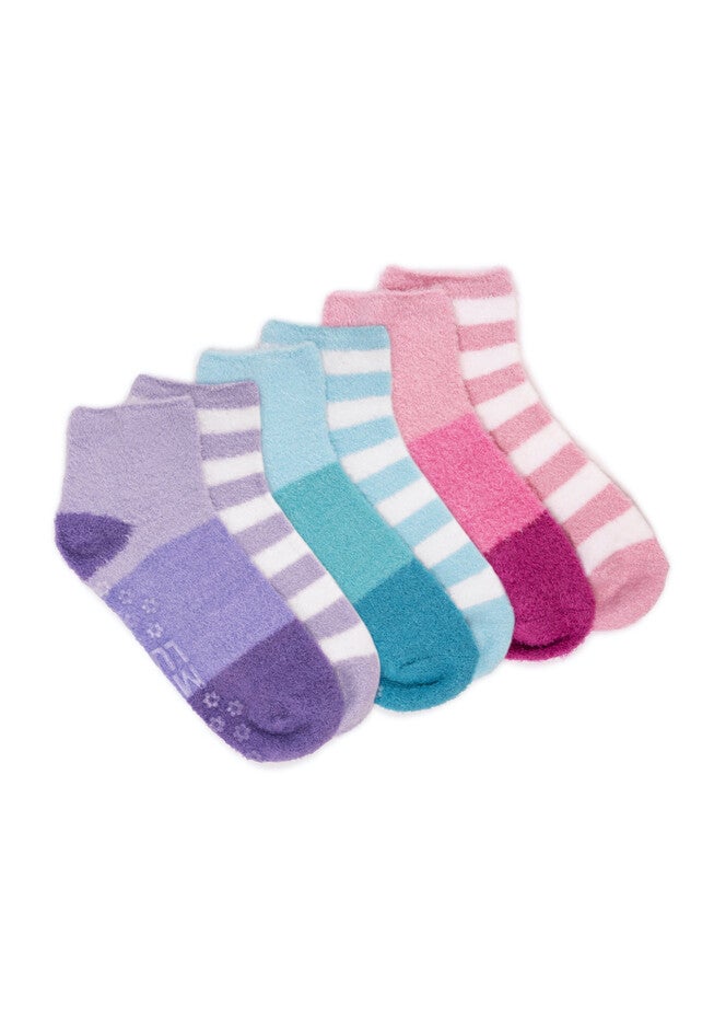 6 Pair Pack Aloe Infused Crew Socks, MULTI, hi-res image number null