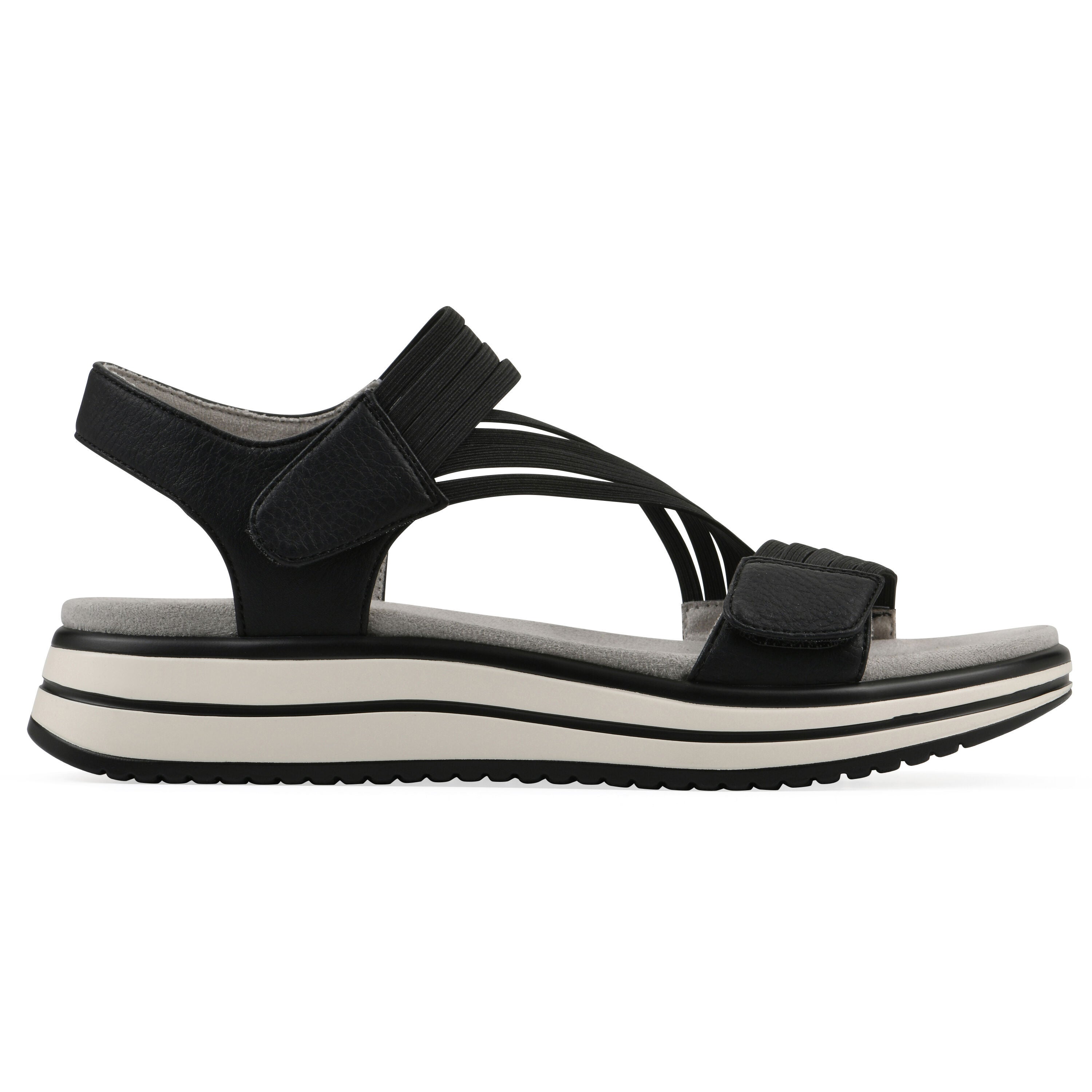 Hapford Athleisure Sandal, BLACK NUBUCK, alternate image number 2