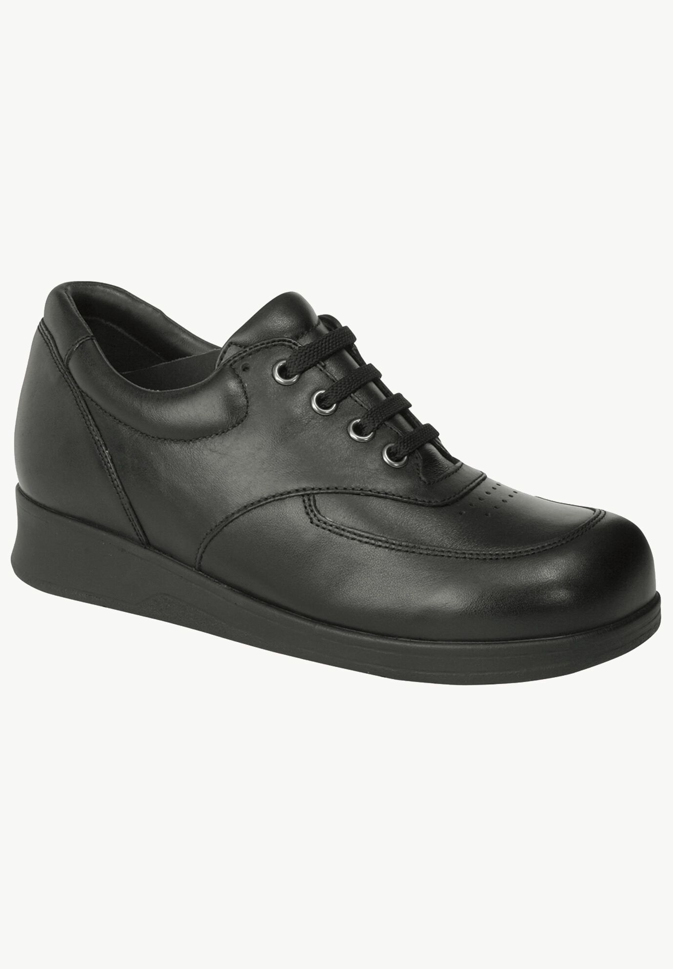 Fiesta Oxford Shoe, BLACK LEATHER, hi-res image number 0