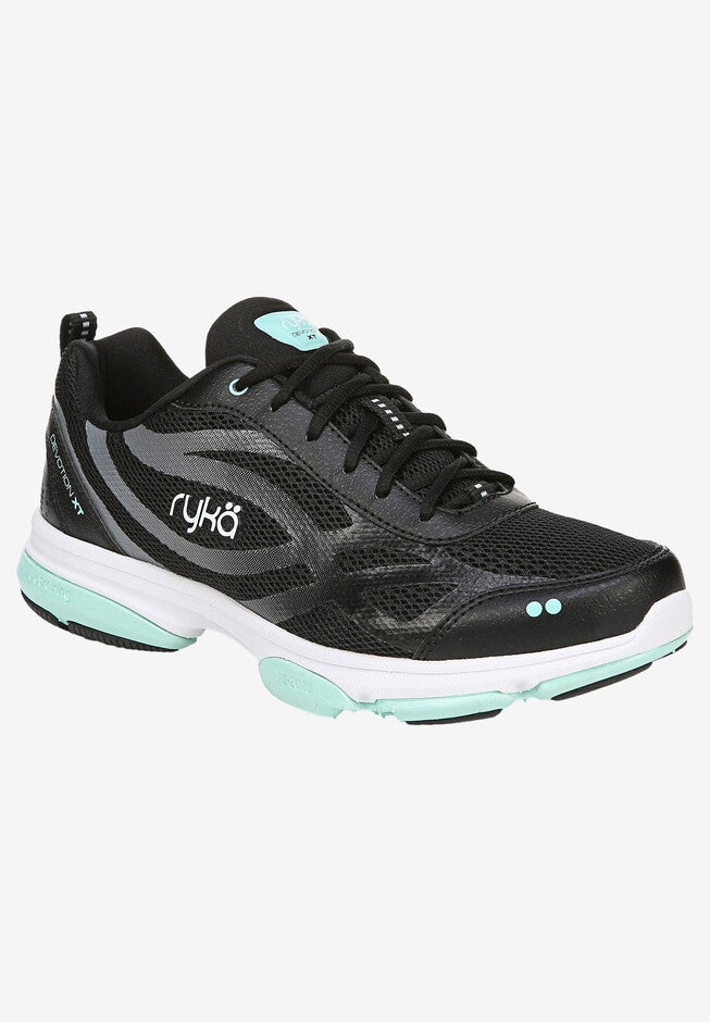 Devotion XT Sneakers by Ryka®, BLACK MINT, hi-res image number 0