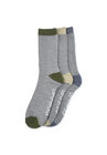3 Pack Super Soft Midweight Cushioned Thermal Socks, GREY, hi-res image number null