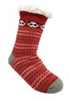 Panda Slipper Socks, RED, hi-res image number null