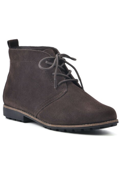 Auburn Lace Up Bootie, BROWN SUEDE, hi-res image number null