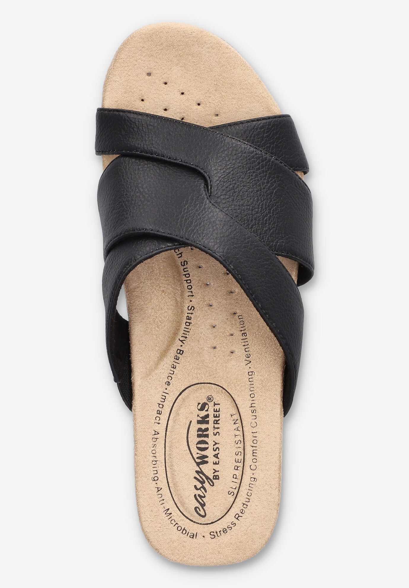 Ren Slip-Resistant Sandal, BLACK, alternate image number 6