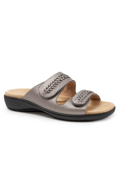 Ruthie Woven Sandal, PEWTER METALLIC, hi-res image number null