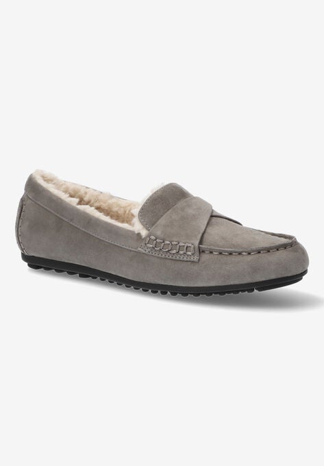 Prentice Slip On Moccasin, GREY SUEDE, hi-res image number null