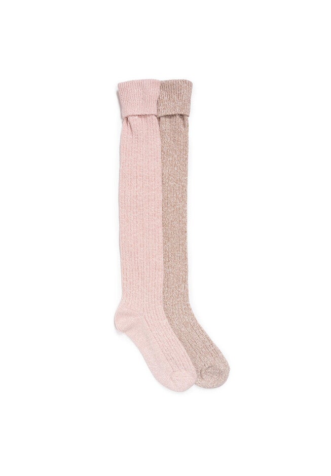 Marl Slippers Socks, PEACH BROWN, hi-res image number 0