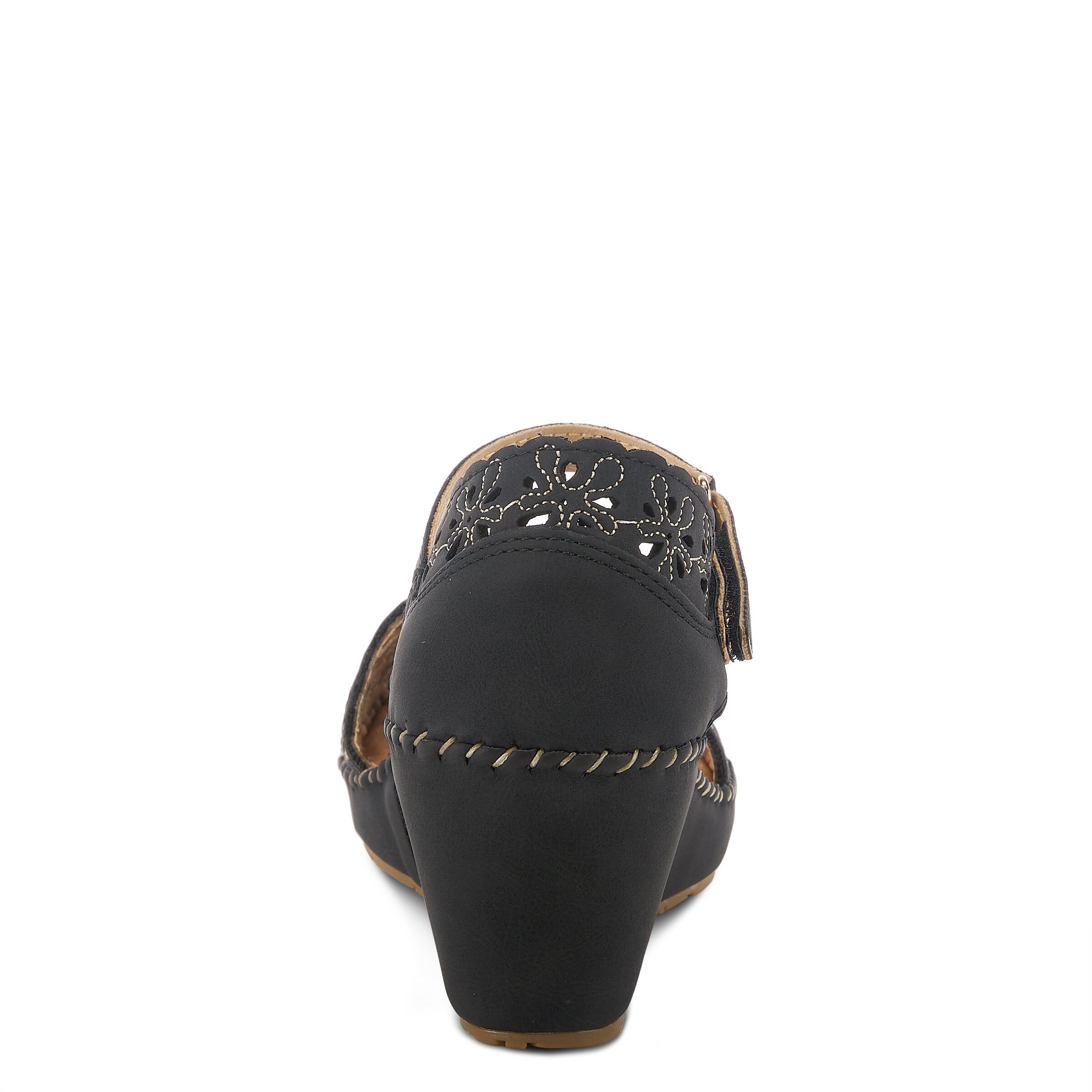 Gennina Closed Back Wedge Sandal, BLACK, on-hover image number 1
