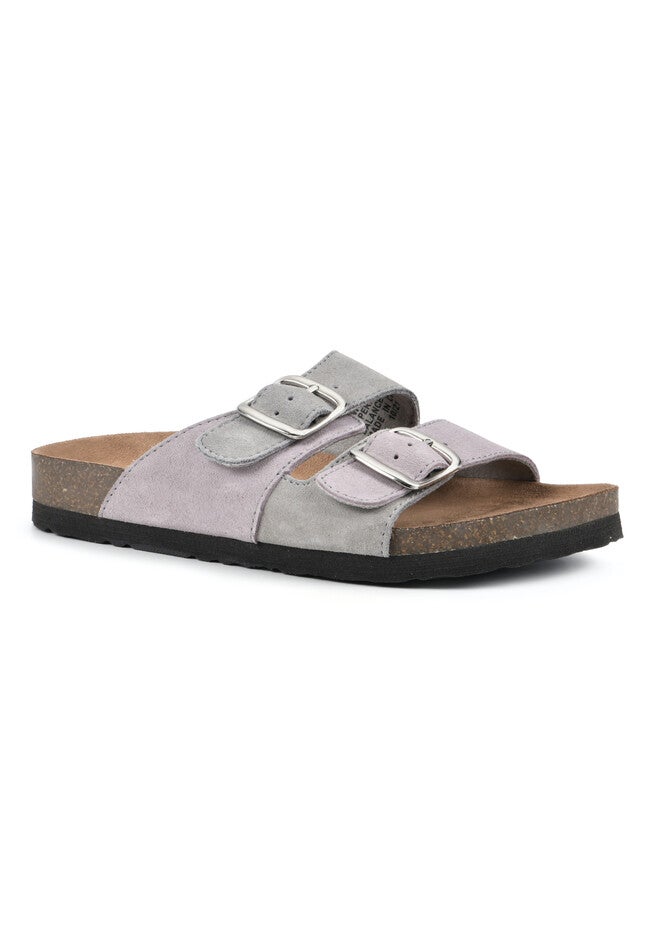 White Mountain Hippy Footbed Sandal, LAVENDER BLUSH GREY, hi-res image number 0