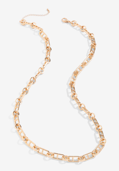 Long Chainlink Necklace, , alternate image number null