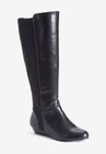 The Claudette Wide Calf Boot, BLACK, hi-res image number null