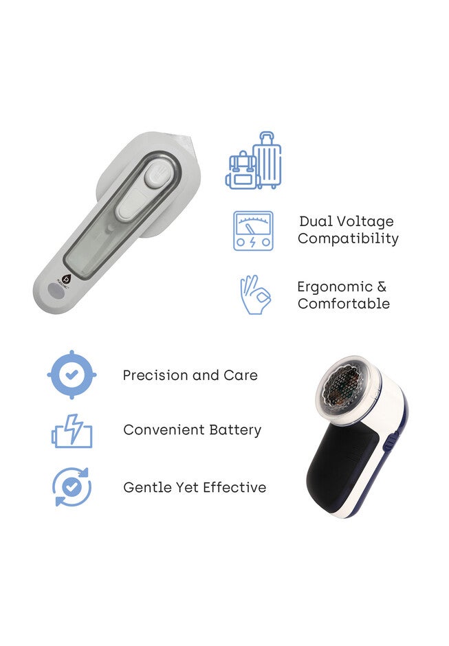 Travel-Ready Garment Grooming Kit: Compact Lint Remover, Fabric Shaver & Mini Iron, , alternate image number null