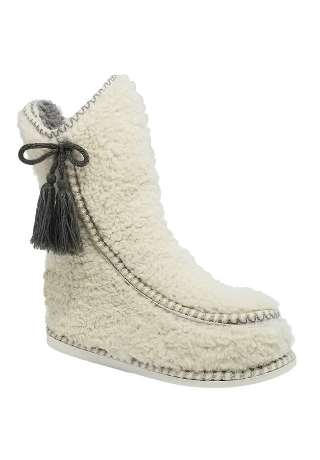Berber Mocassin Boot Slippers, NATURAL, hi-res image number null