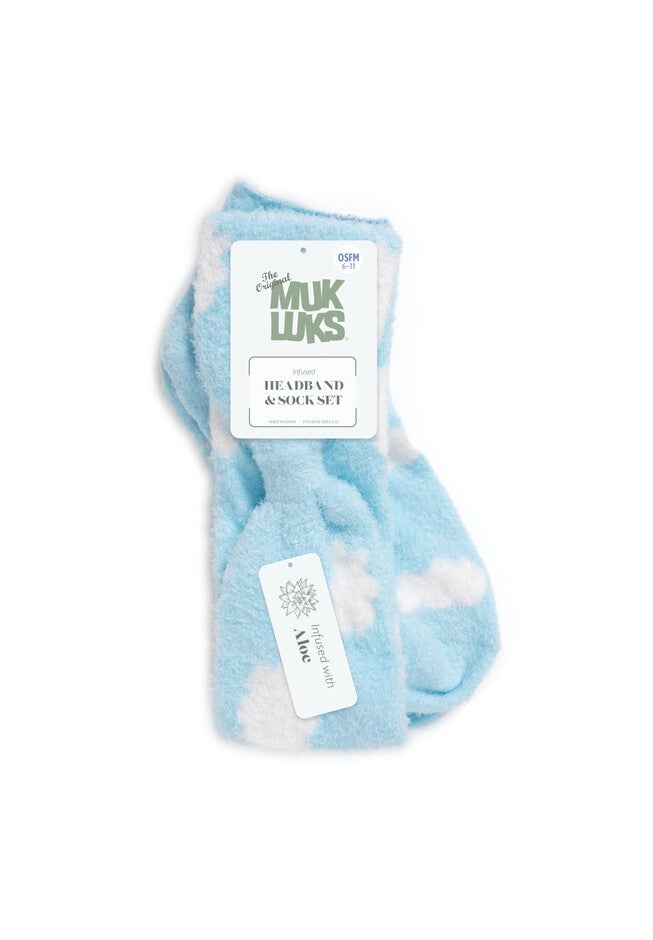 Aloe Infused Sock And Headband Set, , alternate image number null
