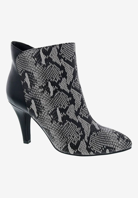 Victoria Bootie, BLACK REPTILE, hi-res image number null