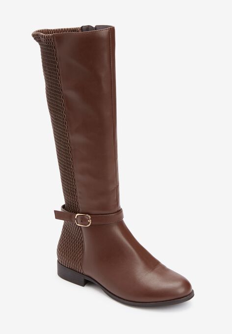 The Reeve Wide Calf Boot, BROWN, hi-res image number null