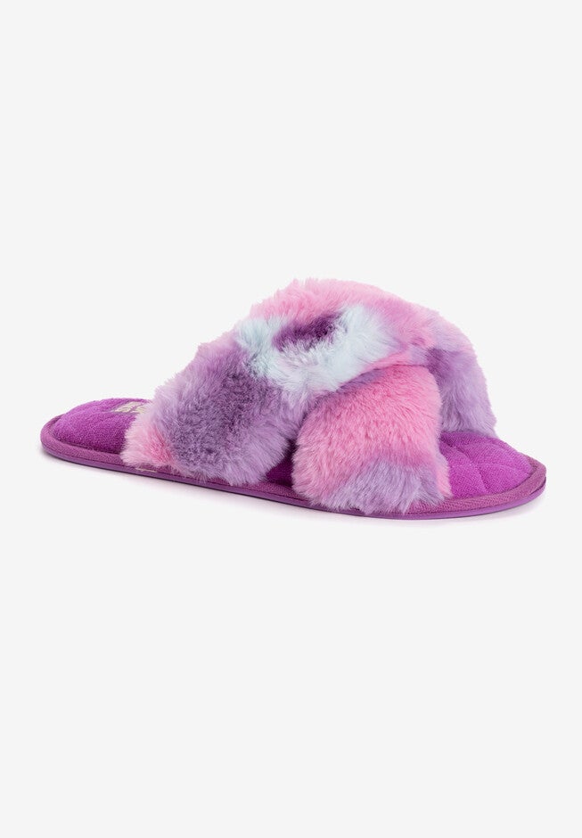 Perley Criss Cross Slipper, PURPLE TIE DYE, hi-res image number null