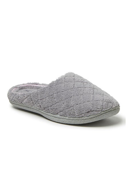 Leslie Quilted Terry Clog Slipper, MEDIUM GREY, hi-res image number null