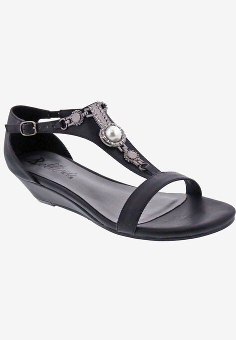 Lynn Wedge Sandal, BLACK, hi-res image number null