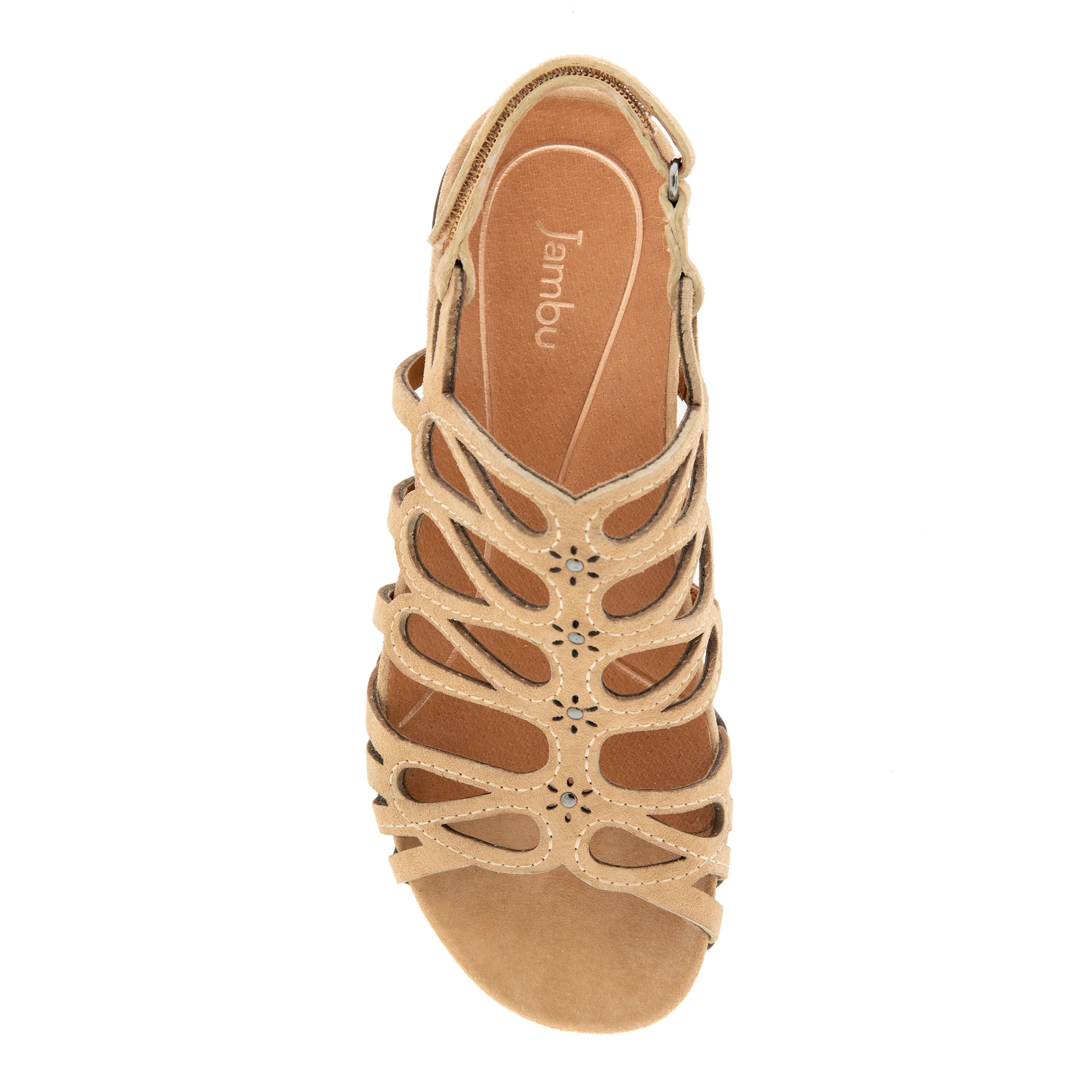 Miriam Casual Flat Sandal, APRICOT, alternate image number 4