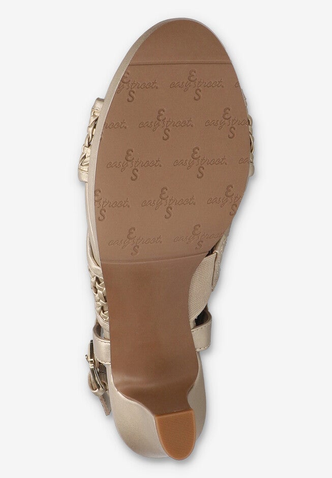 Sol Heeled Sandal, CHAMPAGNE, alternate image number 5