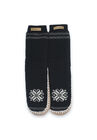 Cuffed Pattern Slipper Sock, , alternate image number null