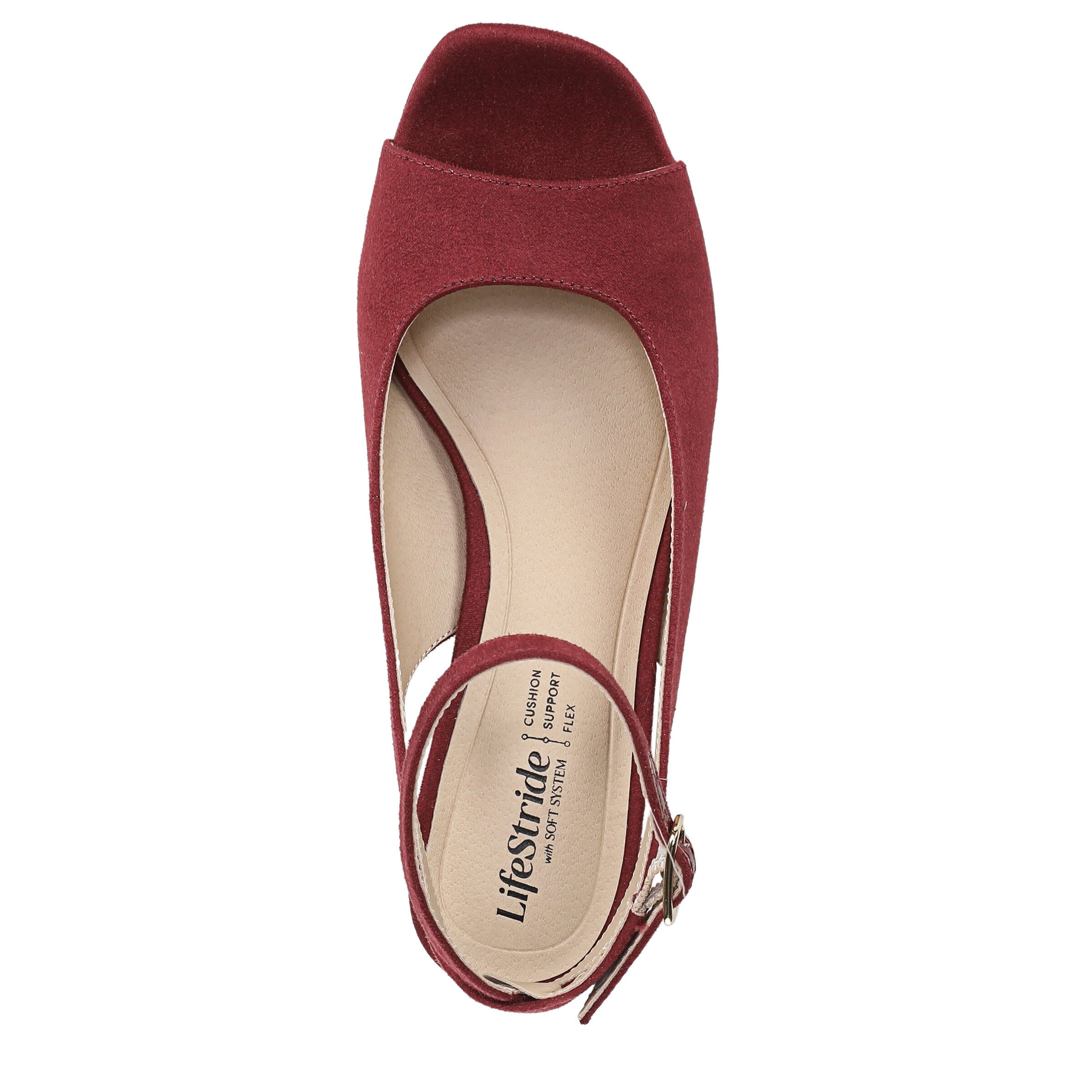 Aliyah Dress Sandal, MERLOT RED, alternate image number 6