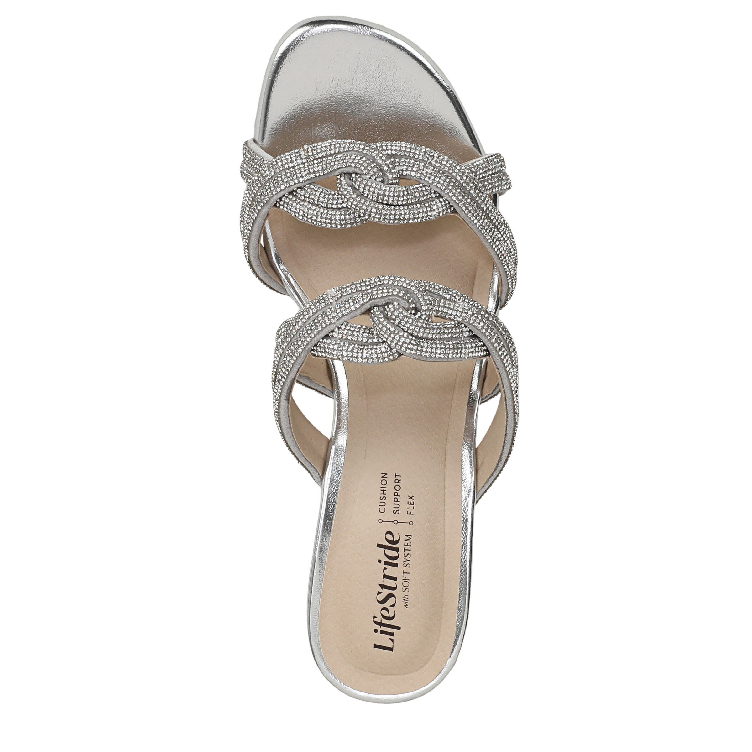 Night Out Dress Sandal, SILVER, alternate image number 6