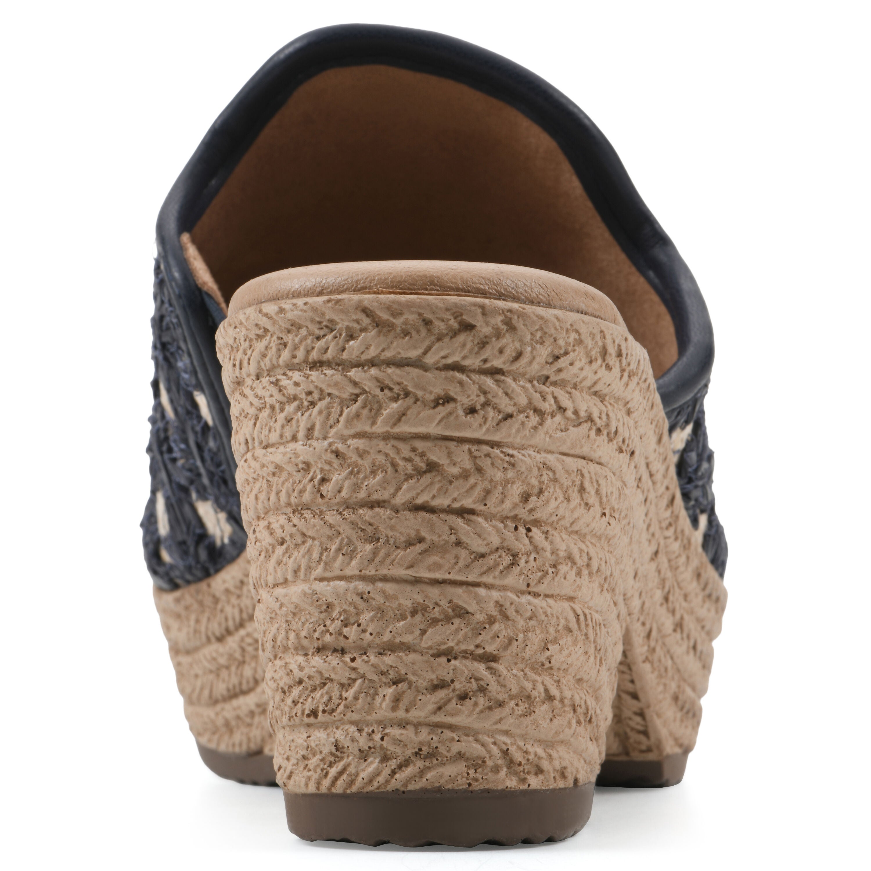 Bizzie Wedge Sandal, DARK BLUE FABRIC, on-hover image number 1