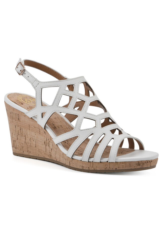 Flaming Sandal, WHITE BURNISHED SMOOTH, hi-res image number null