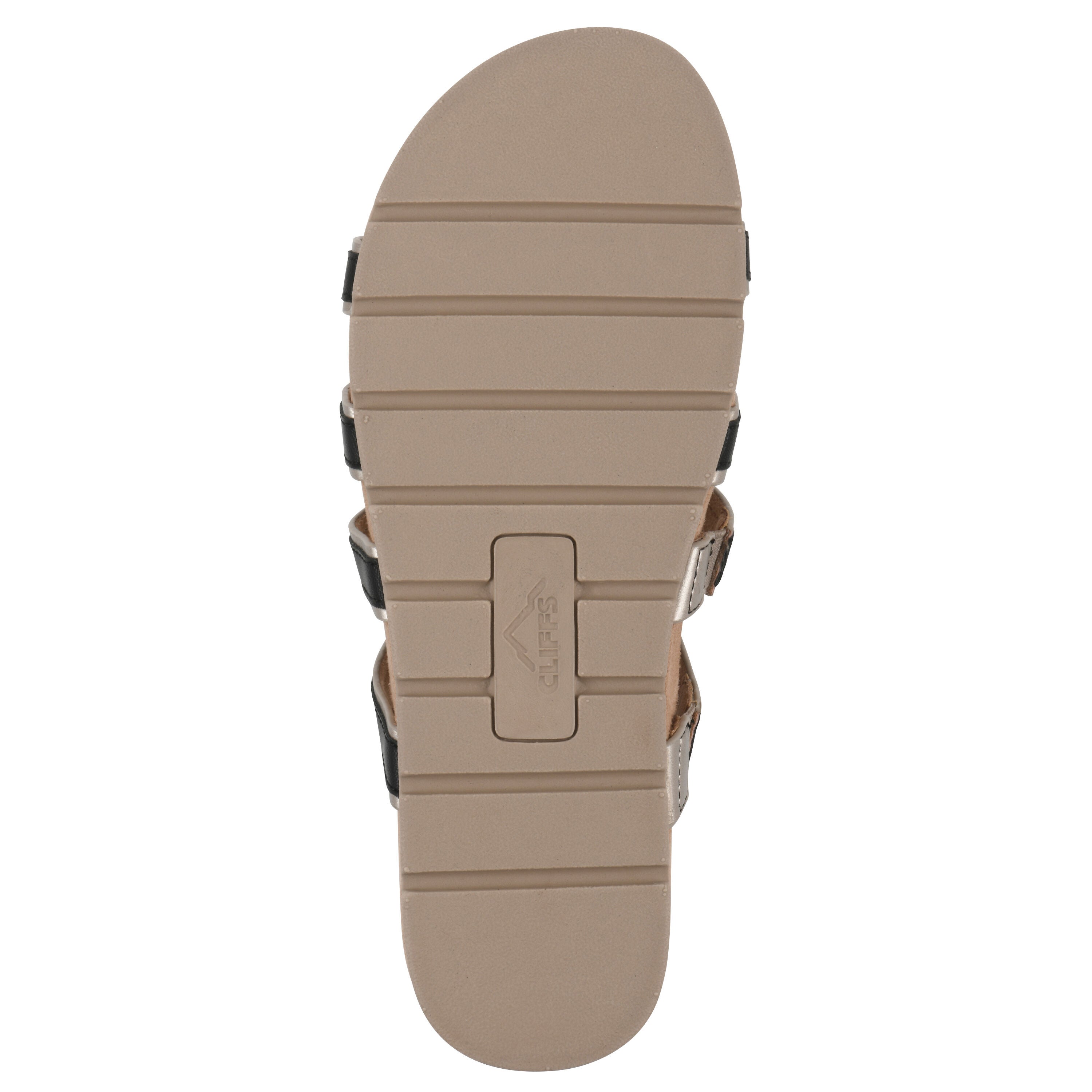 Tinarose Slide Sandal, BLACK PALE GOLD, alternate image number 5