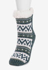 1-Pair Pieced Cabin Socks, , on-hover image number null