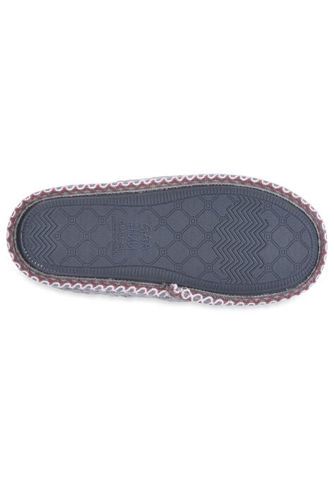 Textured Knit Clog With Fur Lining Slippers, , alternate image number null
