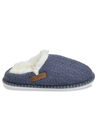 Textured Knit Clog With Fur Lining Slippers, , alternate image number null
