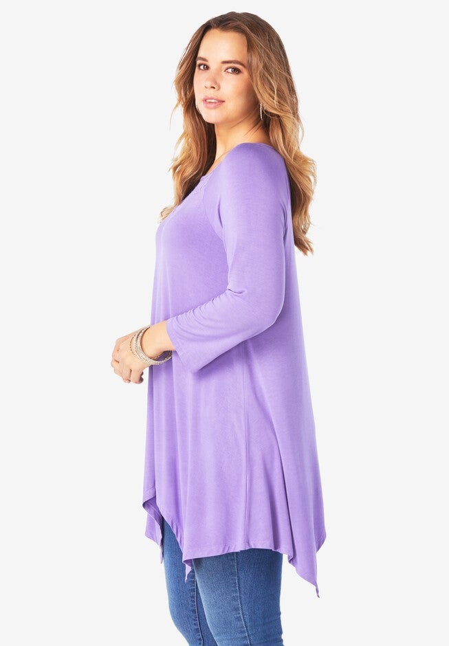 Handkerchief-Hem Tunic, , alternate image number null