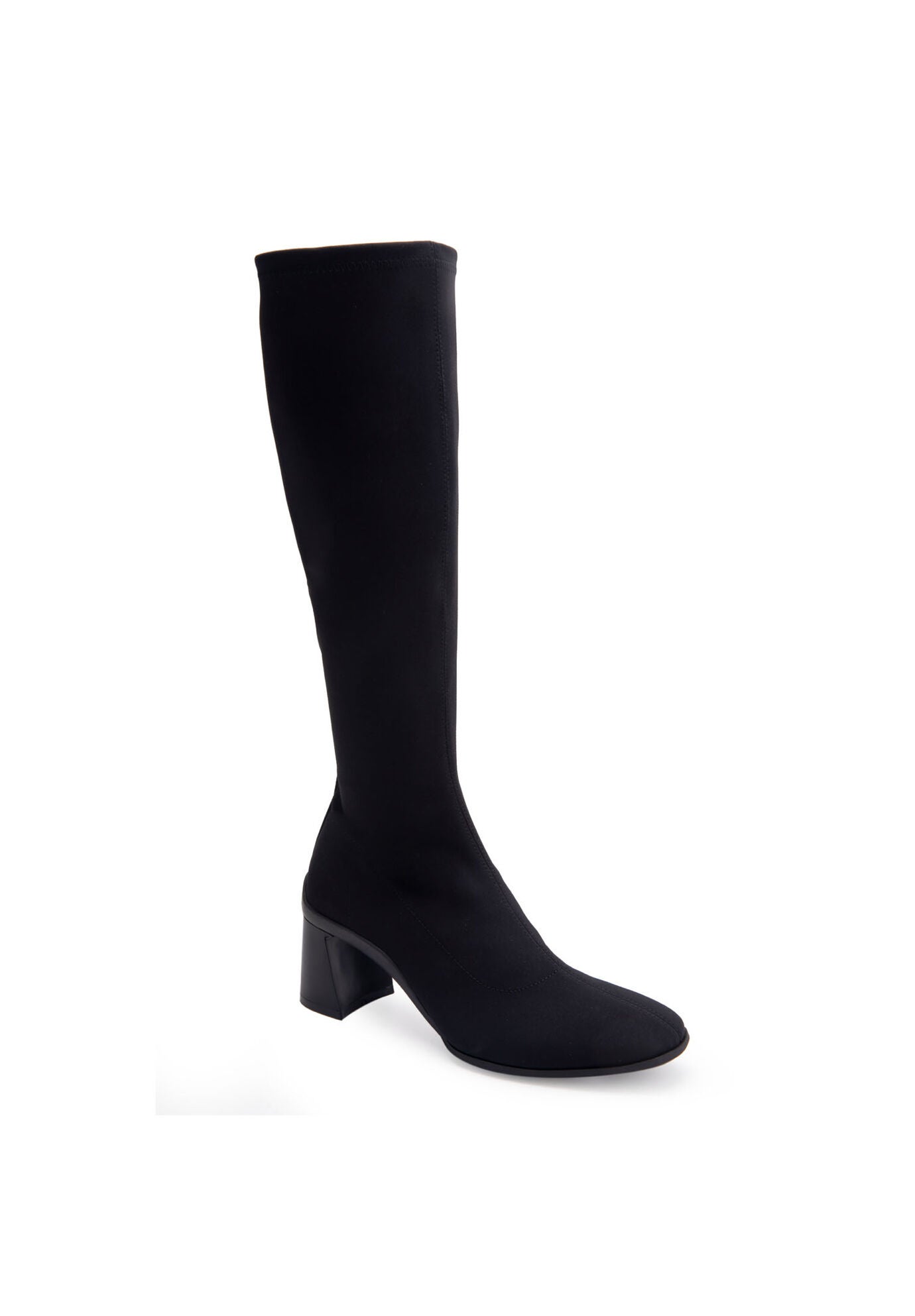 Centola Tall Calf Boot, BLACK STRETCH, hi-res image number 0