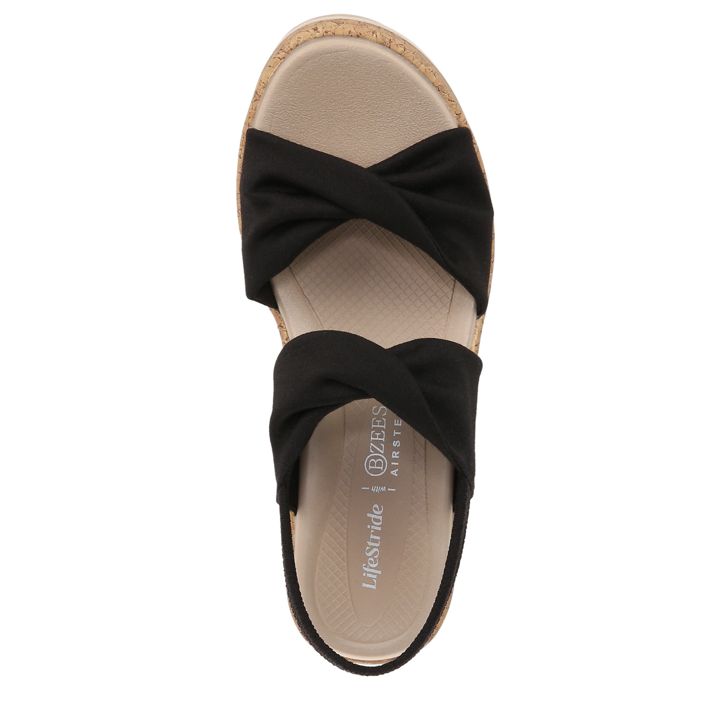 Riley Slingback Wedge Sandal, BLACK, alternate image number 6