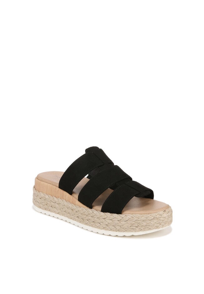 Electric Slide Sandal, BLACK FABRIC, hi-res image number null