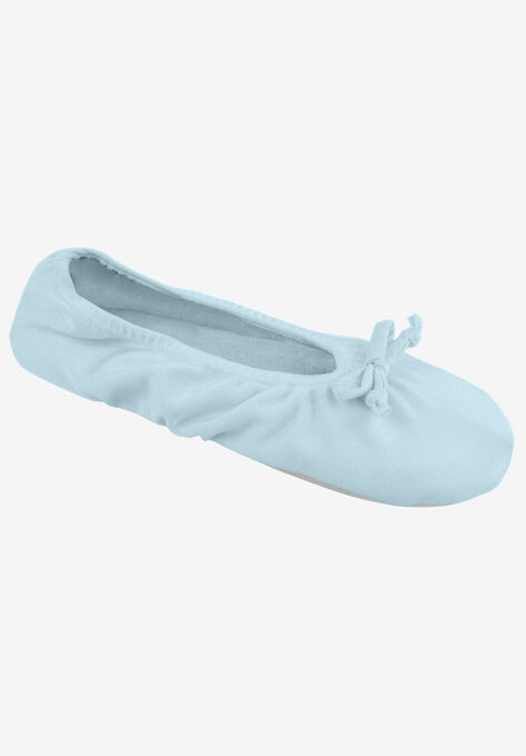 Stretch Satin Ballerina Slippers , BLUE, hi-res image number null