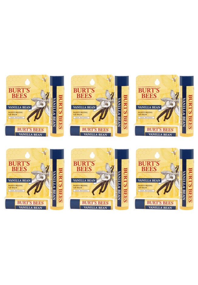 Vanilla Bean Moisturizing Lip Balm Blister - Pack Of 6 -0.15 Oz Lip Balm, O, hi-res image number null