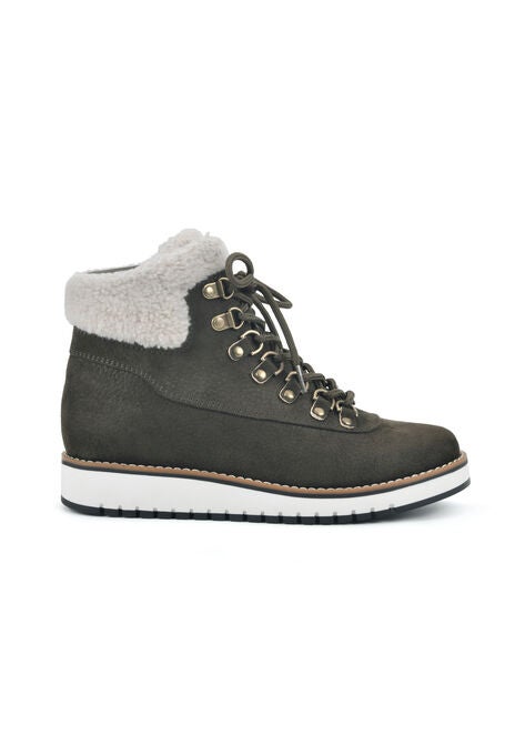 White Mountain Cozy Lace-Up Hiker Bootie, , alternate image number null