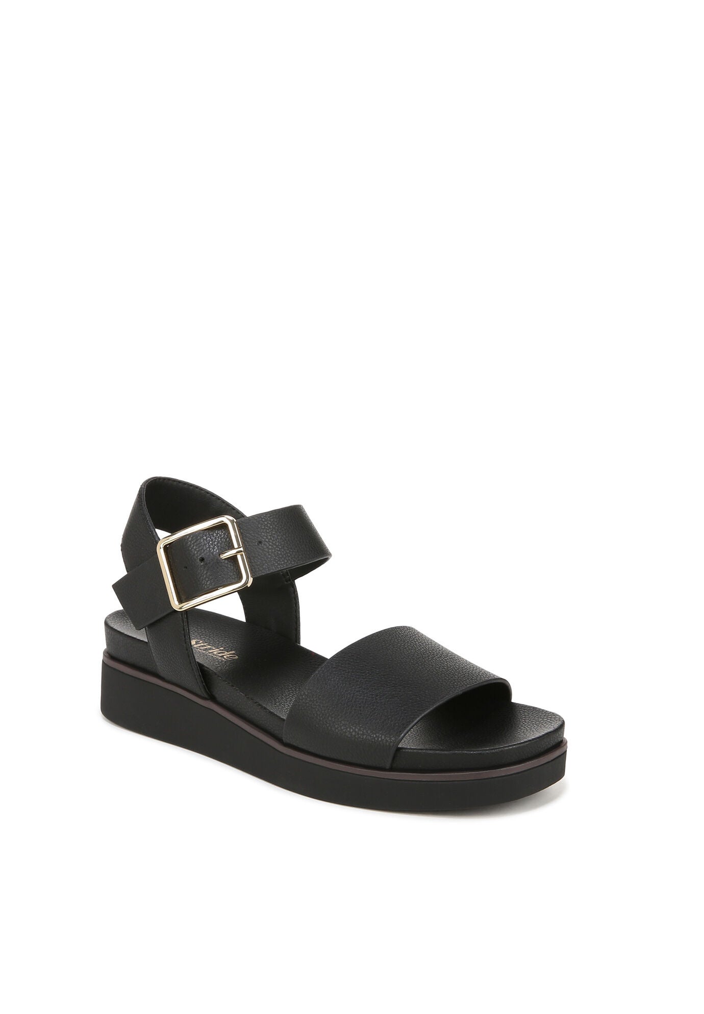 Gillian Sandal, BLACK FAUX LEATHER, hi-res image number 0